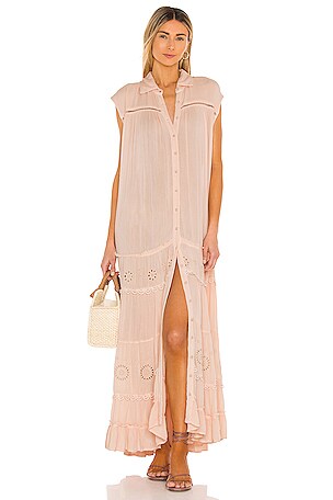 brown midi maxi dress Gina Maxi Dress in Brown 1X