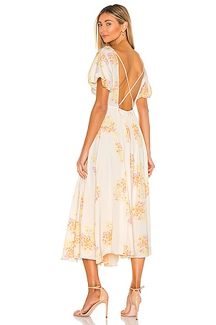 Free People Laura Printed Dress in Tea Combo | REVOLVE