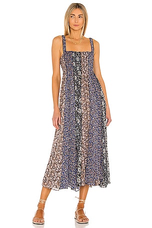 Free People Come Together Maxi Dress in Black Combo | REVOLVE
