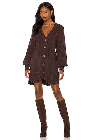 Free People Penelope Mini Dress in Plum Jam REVOLVE