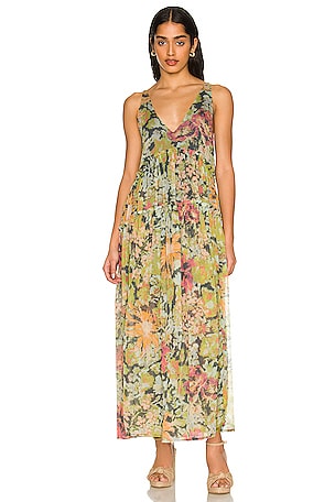 Free People Julianna Maxi Dress in Misty Combo | REVOLVE