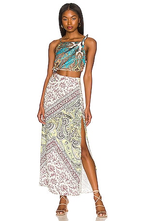 Free People x REVOLVE Ingrid Midi Dress in Daylight Combo | REVOLVE