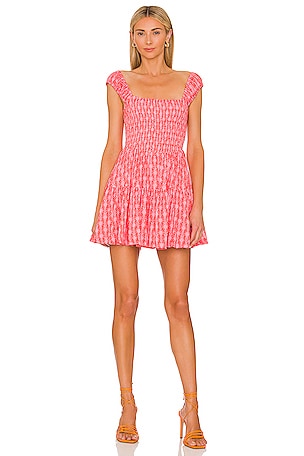 Free People Sweet Annie Mini Dress in Pink Combo REVOLVE