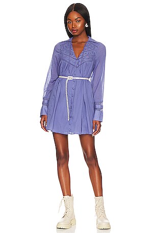 free people lilac mini dress Free People 100 Degrees Of Shine Mini Dress in Purple