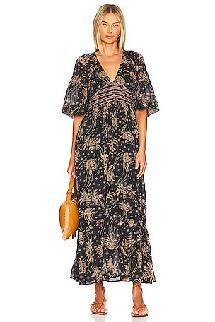 Free People Golden Hour Maxi Dress in Black Combo | REVOLVE