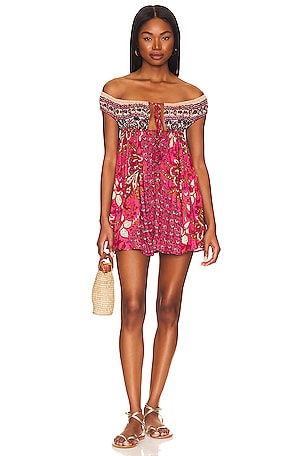 Free People Bali Mariposa Slip Dress in Strawberry Combo | REVOLVE