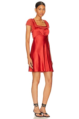 Free People x Revolve Violet Visions Slip Mini in Red