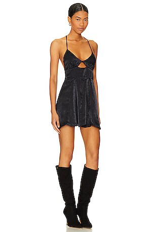 Free People x Intimately FP Good Catch Mini Slip in Black
