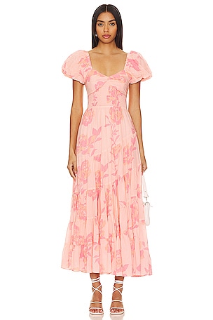 Short Sleeve Sundrenched Maxi Dress In Pinky ComboFree People$168BEST SELLER