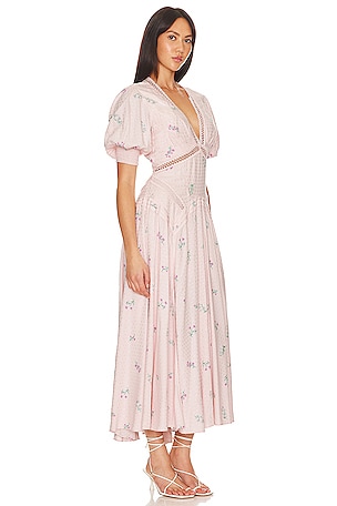 Free People Still In Love Maxi Dress in Rose