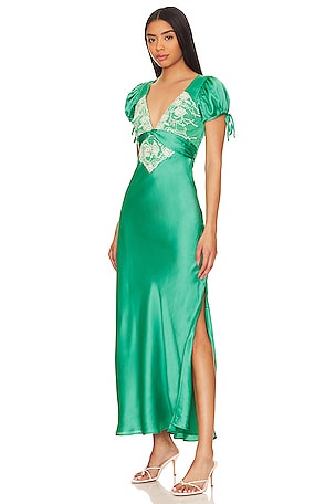 Free People Cooper Midi Dress In Verdis in Green