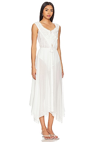 Free People X Intimately FP Country Charm Maxi Bodysuit in Ivory