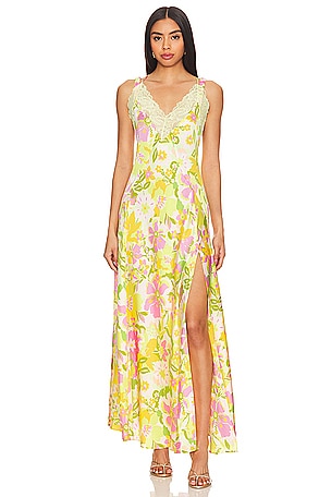 All A Bloom Maxi Dress In Lily Combo Free People