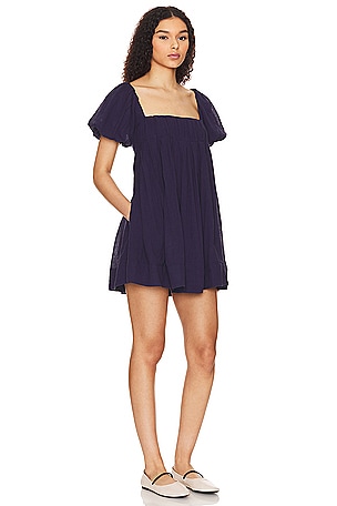 Free People Marina Mini Dress in Navy