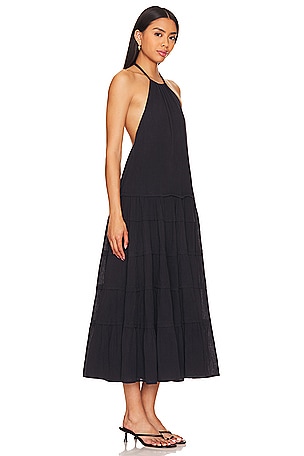 Free People x free-est Somewhere Sunny Maxi Dress in Black