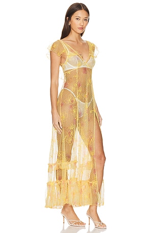 Free People x REVOLVE Postcard From Paris Maxi Dress in Yellow