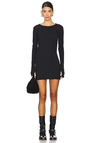 x We The Free Care FP Honey B Crew Neck Dress In Black Free People