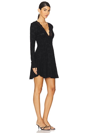 Free People All Yours Mini Dress in Black