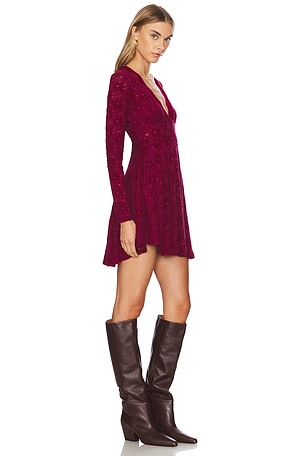 Free People All Yours Mini Dress in Red