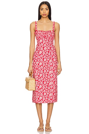 Lucinda Printed Midi Dress Free People