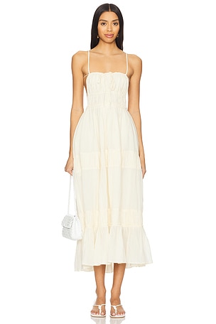 x free-est Taking Sides Maxi Dress In Wet Plaster Free People