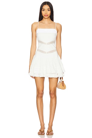 x free-est Bliss Beauty Mini Dress In Ivory Free People