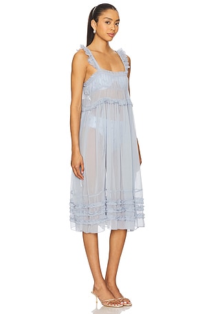 Free People ROBE MI-LONGUE MOON PHASE in Blue