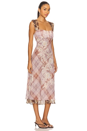 Free People Morning Dew Midi Dress in Mauve