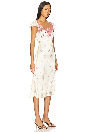 Free People Haven Midi Dress in Ivory