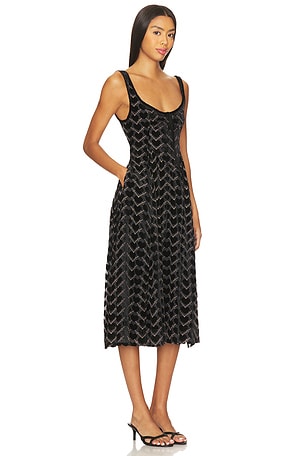 Free People Freya Midi Dress in Charcoal. Size XS. Also