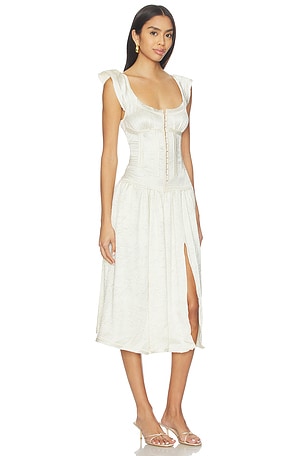 Free People x REVOLVE Loveday Midi Dress in Ivory