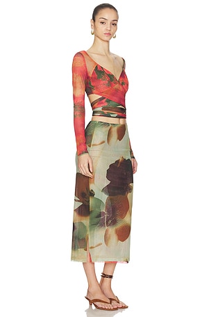 Free People x REVOLVE Valentin Reversible Set in Orange