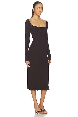 Free People Allister Sweater Dress in Brown