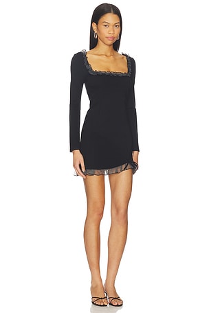 Free People Lucette Mini Dress in Black