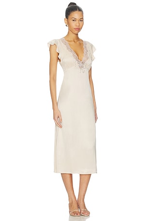 Free People Tied With Joy Midi Dress in Ivory. Size XS. Also