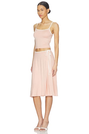 Free People Opal Skirt Set in Peach