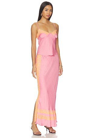 Free People x Intimately FP Wish You Were Here Slip Set in Pink