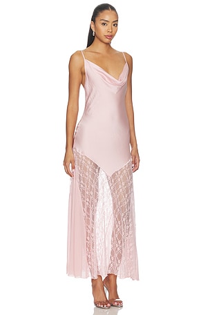Free People X Intimately Everything Soiree Maxi Slip Dress in Pink