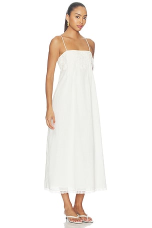 Free People Sky Dancing Midi Dress in Ivory