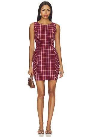 Atlas Plaid Mini Dress Free People