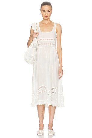 X Intimately Voile And Lace Midi Dress Free People