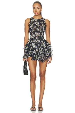 Raven Printed Mini Dress Free People