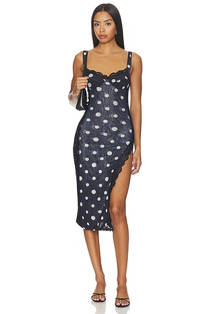 Not Your Baby Midi Printed Slip Dress Free People