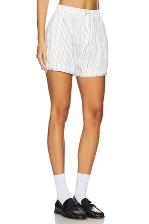 Free People x We The Free Day To Day Striped Boxer In Ivory Combo in Ivory