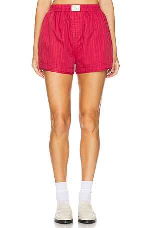 x We The Free Day To Day Striped Boxer In Red Combo Free People