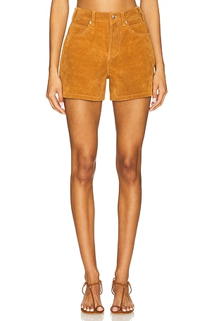 x We The Free Tippi Faux Suede Short In Dark Honey Free People