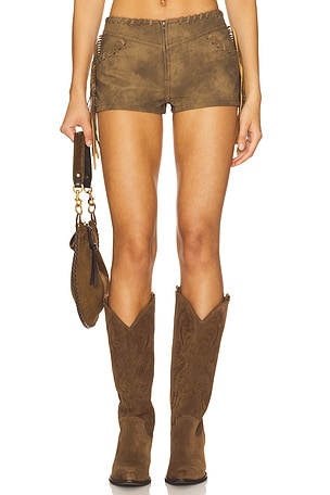 x REVOLVE Nova Fringe Short In Brown Free People