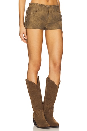 Free People x REVOLVE Nova Frenge Short en Marron en Marron