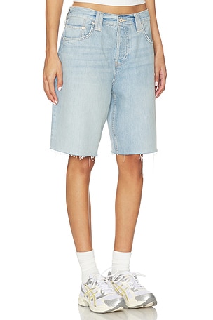 Free People x We The Free Montana Undone Hem Short in Blue