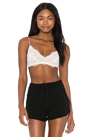 Free People Everyday Lace Bralette in Pink Peacock